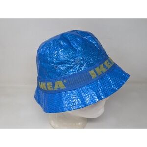 IKEA Knorva‎ Lined Bucket Hat Novelty Fun Unisex Adults One Size Blue